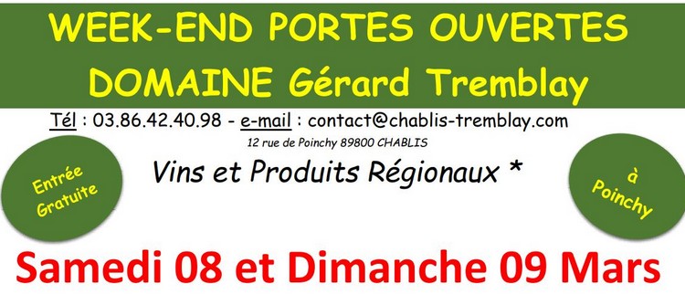 Portes ouvertes au Domaine Gérard Tremblay les 8 et 9 mars 2025